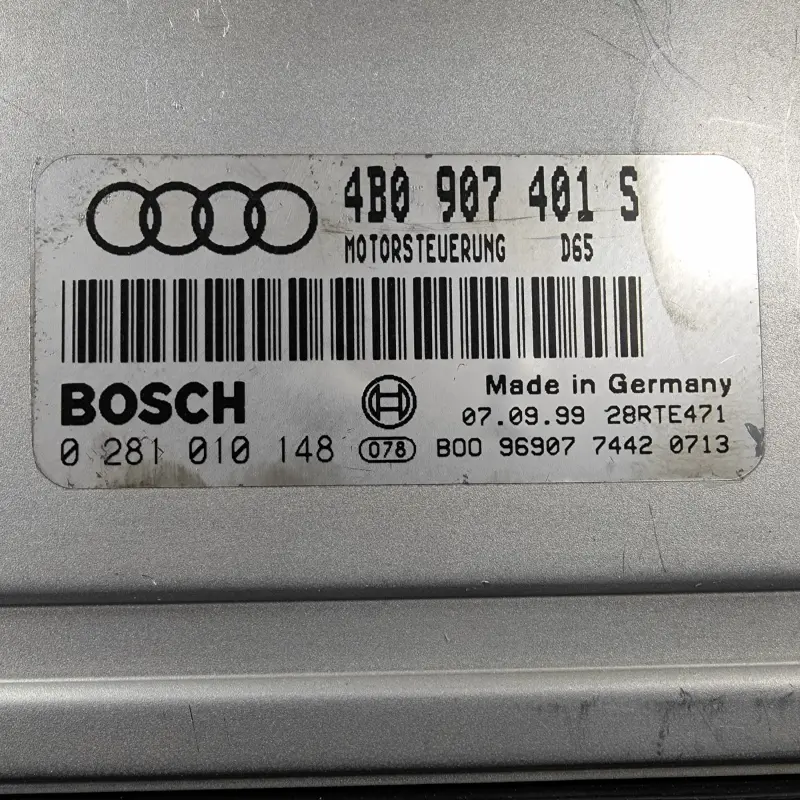 ECU BOSCH Audi EDC15M / EDC 15M / 0281010148 | 0281 010 148 | 0 281 010 148 / 4B0907401S | 4B0 907 401 S | 4B0 907 401S | 4B0907401 | 4B0 907 401 ECU BOSCH Audi EDC15M / EDC 15M / 0281010148 | 0281 010 148 | 0 281 010 148 / 4B0907401S | 4B0 907 401 S | 4B0 907 401S | 4B0907401 | 4B0 907 401 - Imagen 2