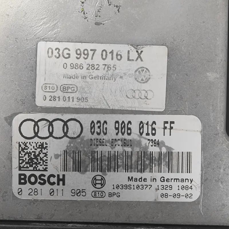 ECU BOSCH Audi EDC16U1-5.41 / EDC 16U1-5.41 / 0281011905 | 0281 011 905 | 0 281 011 905 / 03G906016FF | 03G 906 016 FF | 03G 906 016FF ECU BOSCH Audi EDC16U1-5.41 / EDC 16U1-5.41 / 0281011905 | 0281 011 905 | 0 281 011 905 / 03G906016FF | 03G 906 016 FF | 03G 906 016FF - Imagen 2