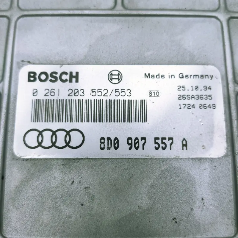 ECU BOSCH Audi M3.2 / M 3.2 / 0261203552/553 | 0261 203 552 | 0 261 203 552 / 8D0907557A | 8D0 907 557A | 8D0907557 A | 8D0 907 557 A ECU BOSCH Audi M3.2 / M 3.2 / 0261203552/553 | 0261 203 552 | 0 261 203 552 / 8D0907557A | 8D0 907 557A | 8D0907557 A | 8D0 907 557 A - Imagen 2