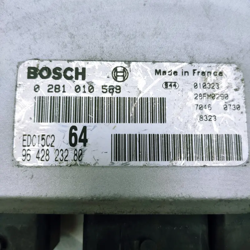 ECU BOSCH Citroen y Peugeot EDC15C2-11.1 / EDC 15C2-11.1 / 0281010589 | 0281 010 589 | 0 281 010 589 / 9642823280 | 96 428 232 80 ECU BOSCH Citroen y Peugeot EDC15C2-11.1 / EDC 15C2-11.1 / 0281010589 | 0281 010 589 | 0 281 010 589 / 9642823280 | 96 428 232 80 - Imagen 2