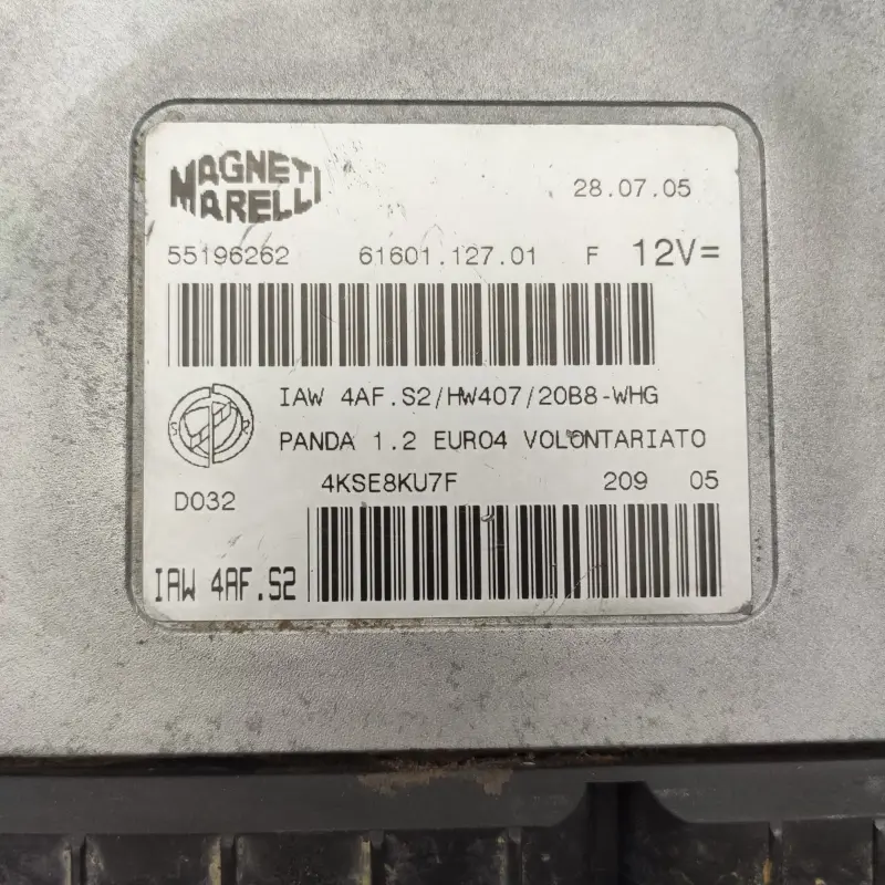ECU Magneti Marelli Fiat IAW4AF.S2 / IAW 4AF.S2 / 61601.127.01 | 61601127.01 | 6160112701 / 55196262 | 55 196 262 ECU Magneti Marelli Fiat IAW4AF.S2 / IAW 4AF.S2 / 61601.127.01 | 61601127.01 | 6160112701 / 55196262 | 55 196 262 - Imagen 2