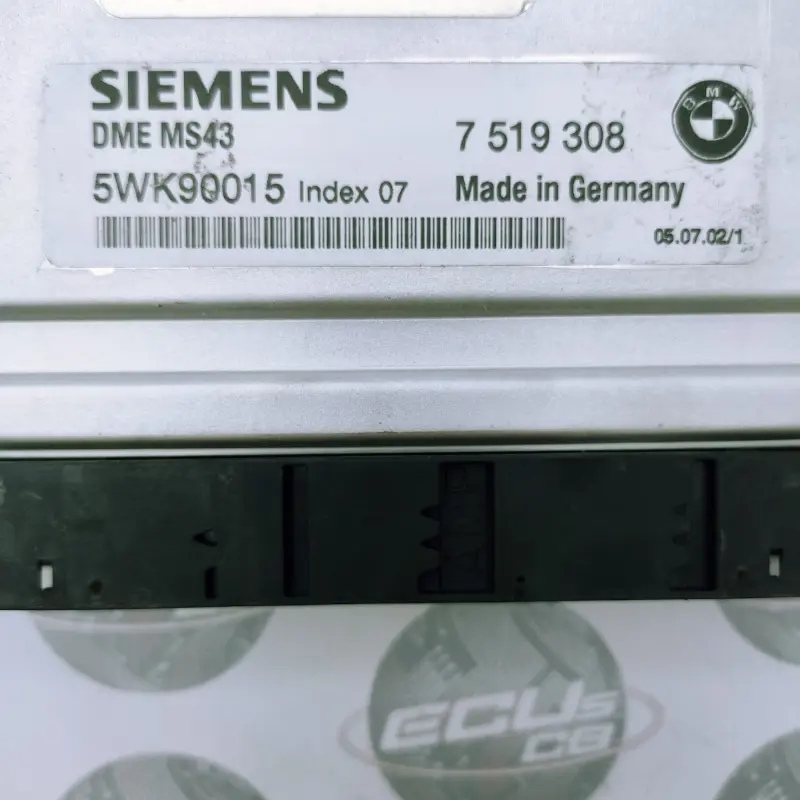 ECU Siemens BMW DMEMS43 / DME MS43 / 5WK90015 | 5WK9-0015 | 5WK9 0015 / DDE7519308 | DDE7 519 308 | 7519308 | 7 519 308 ECU Siemens BMW DMEMS43 / DME MS43 / 5WK90015 | 5WK9-0015 | 5WK9 0015 / DDE7519308 | DDE7 519 308 | 7519308 | 7 519 308 - Imagen 2