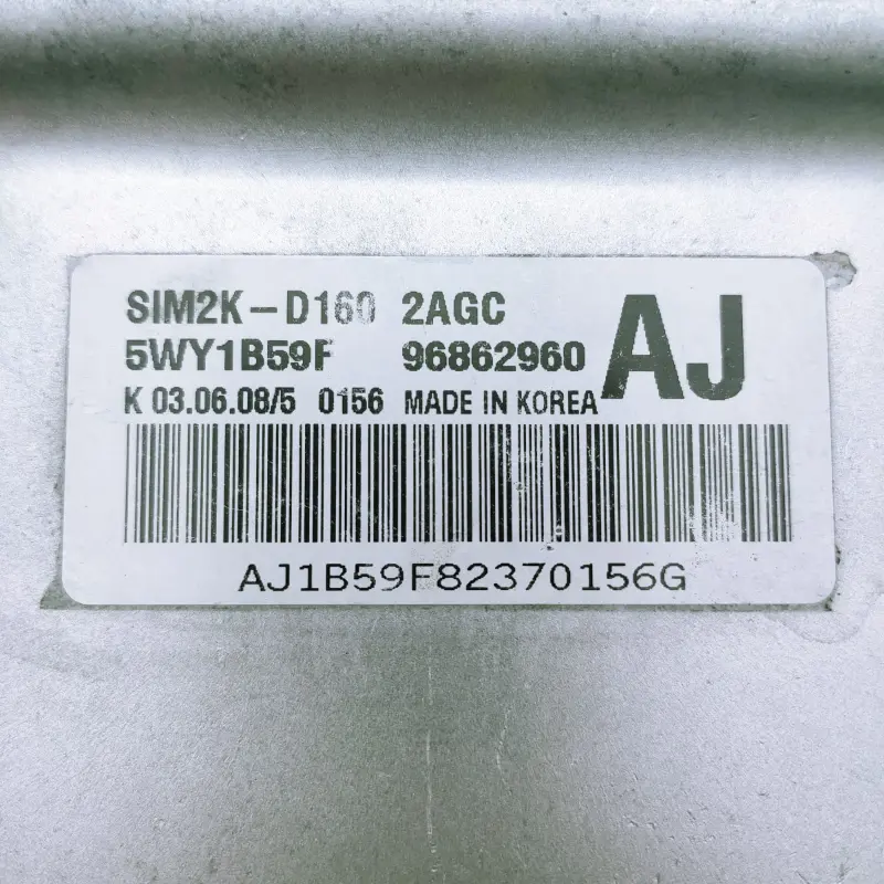 ECU Siemens Chevrolet SIM2K-D160 / SIM 2K-D160 / 5WY1B59F | 5WY1 B59F | 5WY1-B59F / 96862960AJ | 96862960 AJ | 96862960 ECU Siemens Chevrolet SIM2K-D160 / SIM 2K-D160 / 5WY1B59F | 5WY1 B59F | 5WY1-B59F / 96862960AJ | 96862960 AJ | 96862960 - Imagen 2