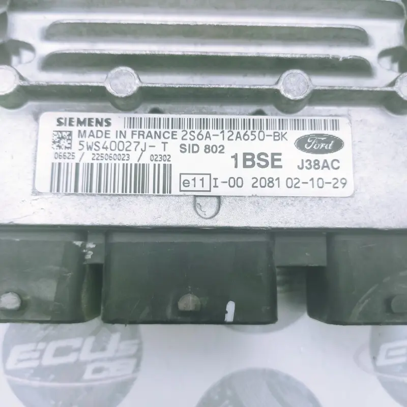 ECU Siemens Ford SID802 / SID 802 / 5WS40027J-T | 5WS40027J T | 5WS40027J.T | 5WS40027JT | 5WS4-0027J-T / 2S6A-12A650-BK | 2S6A 12A650 BK | 2S6A12A650BK ECU Siemens Ford SID802 / SID 802 / 5WS40027J-T | 5WS40027J T | 5WS40027J.T | 5WS40027JT | 5WS4-0027J-T / 2S6A-12A650-BK | 2S6A 12A650 BK | 2S6A12A650BK - Imagen 2