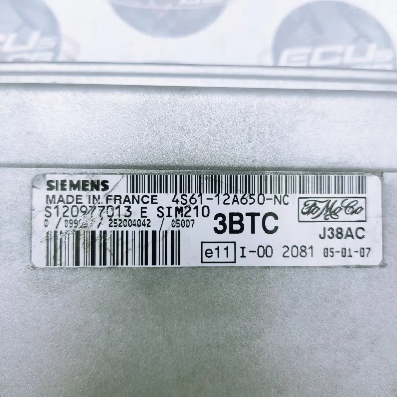 ECU Siemens Ford SIM210 / SIM 210 / S120977013E | S120977013 E | S 120977013E | S 120977013 E / 4S61-12A650-NC | 4S61 12A650 NC | 4S61.12A650.NC | 4S6112A650NC ECU Siemens Ford SIM210 / SIM 210 / S120977013E | S120977013 E | S 120977013E | S 120977013 E / 4S61-12A650-NC | 4S61 12A650 NC | 4S61.12A650.NC | 4S6112A650NC - Imagen 2