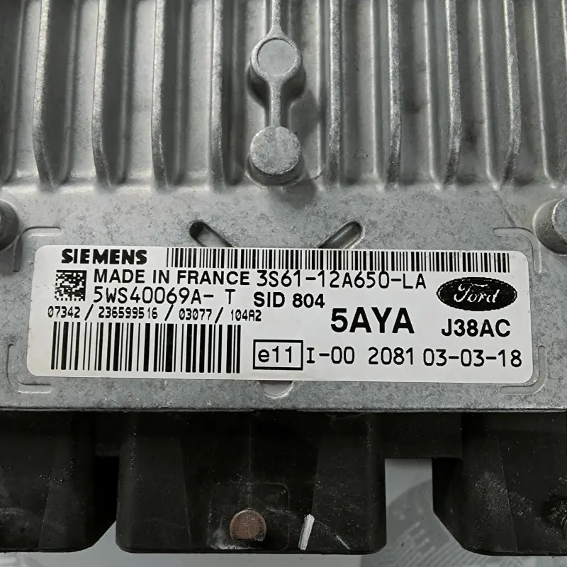 ECU Siemens Ford SID804 / SID 804 / 5WS40069A-T | 5WS40069A T | 5WS40069AT / 3S61-12A650-LA | 3S61 12A650 LA | 3S6112A650LA ECU Siemens Ford SID804 / SID 804 / 5WS40069A-T | 5WS40069A T | 5WS40069AT / 3S61-12A650-LA | 3S61 12A650 LA | 3S6112A650LA - Imagen 2