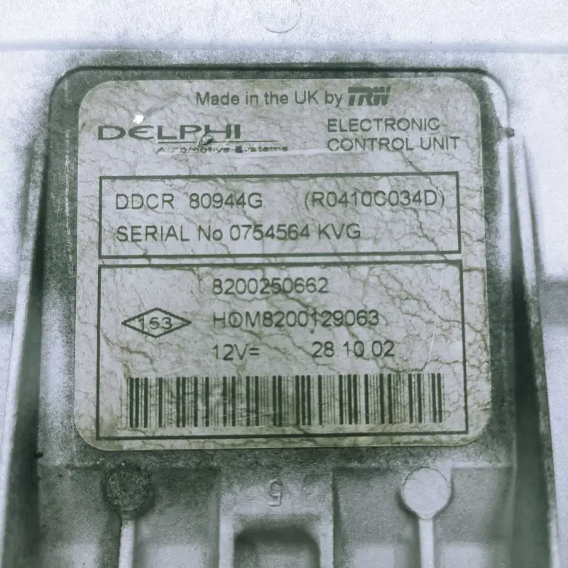 ECU Delphi Renault DDCR / R0410C034D | R0410C034 D | R 0410C034 D / HOM8200129063 | HOM 8200129063 | 8200129063 ECU Delphi Renault DDCR / R0410C034D | R0410C034 D | R 0410C034 D / HOM8200129063 | HOM 8200129063 | 8200129063 - Imagen 2