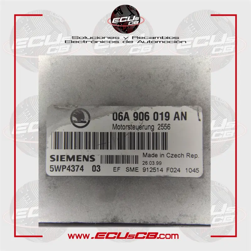 ECU Siemens Skoda SIMOS2.1B / SIMOS 2.1B / 5WP437403 / 06A906019AN | 06A906019 AN | 06A 906 019 AN | 06A 906 019AN | 06A906019 | 06A 906 019 ECU Siemens Skoda SIMOS2.1B / SIMOS 2.1B / 5WP437403 / 06A906019AN | 06A906019 AN | 06A 906 019 AN | 06A 906 019AN | 06A906019 | 06A 906 019 - Imagen 2