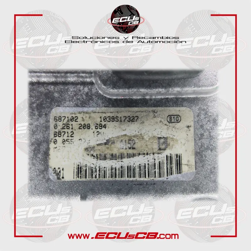ECU BOSCH Fiat ME7.3H4 / ME 7.3H4 / 0261208694 | 0261 208 694 | 0 261 208 694 / 1039S17327 ECU BOSCH Fiat ME7.3H4 / ME 7.3H4 / 0261208694 | 0261 208 694 | 0 261 208 694 / 1039S17327 - Imagen 2