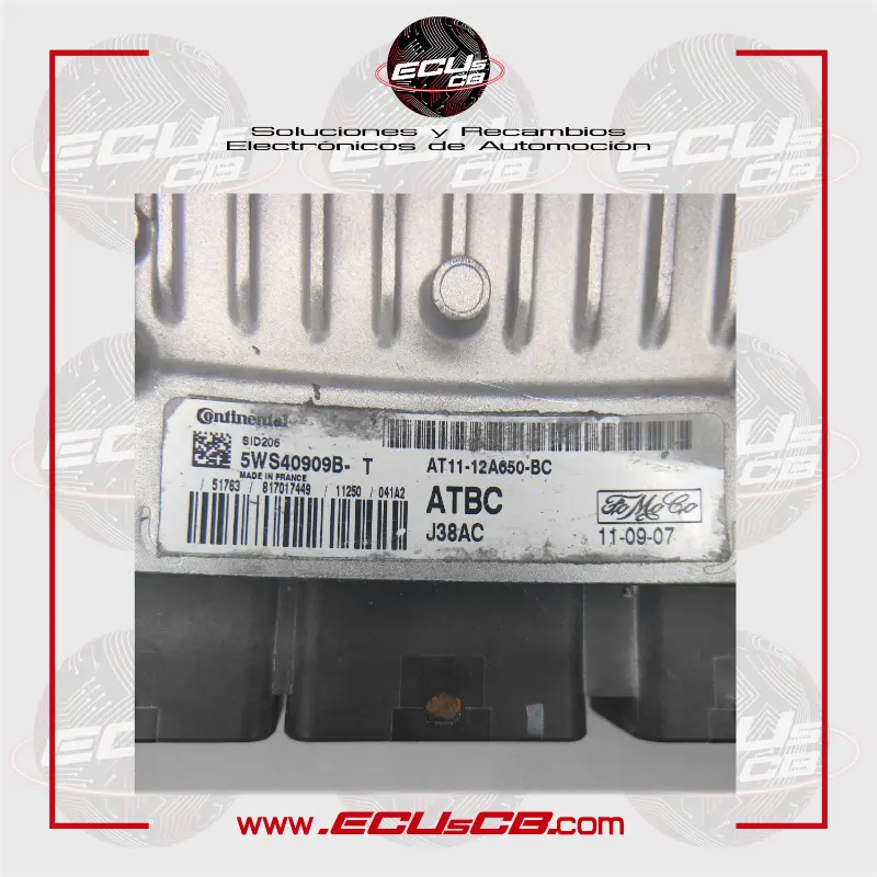 ECU Continental Ford SID206 / SID 206 / 5WS40909B-T | 5WS40909B.T | 5WS40909B T | 5WS40909BT / AT11-12A650-BC | AT11. 12A650.BC | AT11 12A650 BC | AT1112A650BC | J38AC ECU Continental Ford SID206 / SID 206 / 5WS40909B-T | 5WS40909B.T | 5WS40909B T | 5WS40909BT / AT11-12A650-BC | AT11. 12A650.BC | AT11 12A650 BC | AT1112A650BC | J38AC - Imagen 2