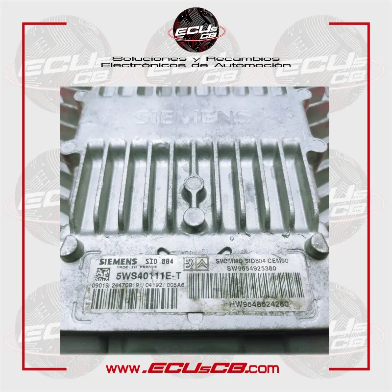 ECU Siemens Citroen y Peugeot SID804 / SID 804 / 5WS40111E-T | 5WS40111E.T | 5WS40111E T | 5WS40111ET / HW9648624280 | HW 9648624280 | HW96 486 242 80 | HW 96 486 242 80 | 9648624280 | 96 486 242 80 ECU Siemens Citroen y Peugeot SID804 / SID 804 / 5WS40111E-T | 5WS40111E.T | 5WS40111E T | 5WS40111ET / HW9648624280 | HW 9648624280 | HW96 486 242 80 | HW 96 486 242 80 | 9648624280 | 96 486 242 80 - Imagen 2