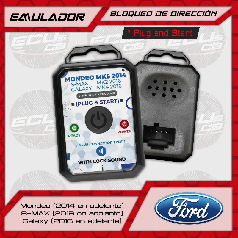 Emulador de Bloqueo de Dirección - ESL para Ford Mondeo MK5 - S-MAX MK2 - Galaxy MK4 Emulador de Bloqueo de Dirección - ESL para Ford Mondeo MK5 - S-MAX MK2 - Galaxy MK4