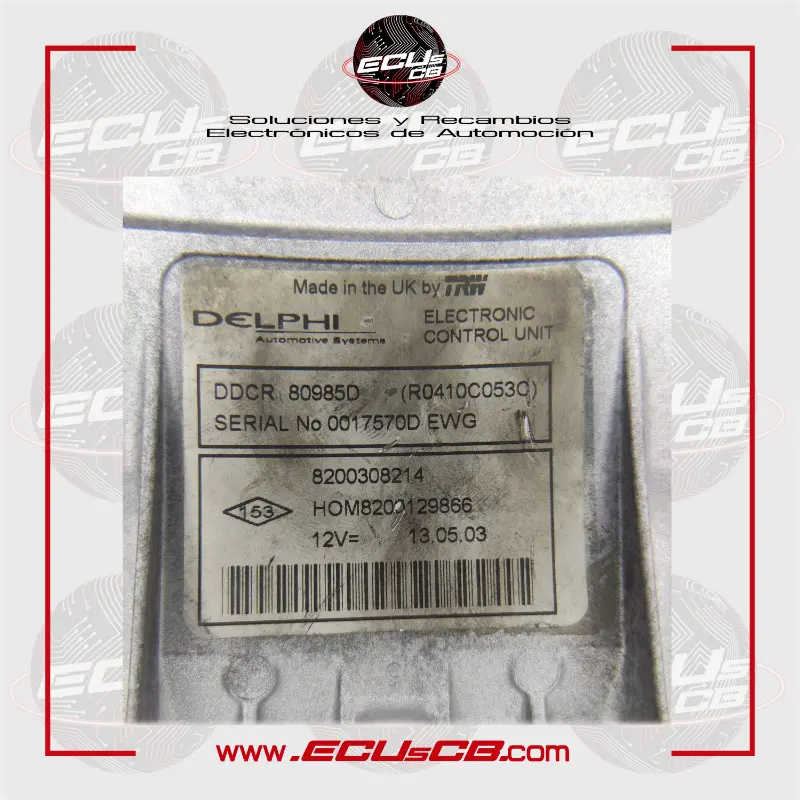 ECU Delphi Nissan DDCR / R0410C053C | R 0410C053 C | R0410C053 C | R 0410C053C | R0410C053 | 0410C053C | 0410C053 / HOM8200129866 | HOM 8200129866 | HOM8200 129 866 | HOM 8200 129 866 | 8200129866 | 8200 129 866 | 8200308214 | 8200 308 214 ECU Delphi Nissan DDCR / R0410C053C | R 0410C053 C | R0410C053 C | R 0410C053C | R0410C053 | 0410C053C | 0410C053 / HOM8200129866 | HOM 8200129866 | HOM8200 129 866 | HOM 8200 129 866 | 8200129866 | 8200 129 866 | 8200308214 | 8200 308 214 - Imagen 2