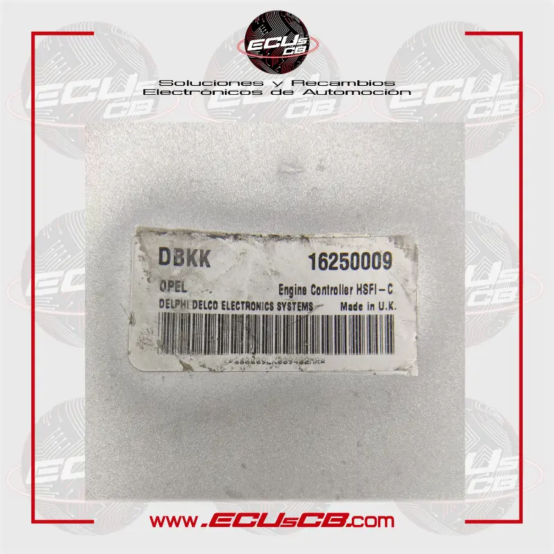 ECU Delphi Opel HSFI C / HSFI-C / 16250009DBKK | 16250009 DBKK / 16250009 | 16 250 009 ECU Delphi Opel HSFI C / HSFI-C / 16250009DBKK | 16250009 DBKK / 16250009 | 16 250 009 - Imagen 2