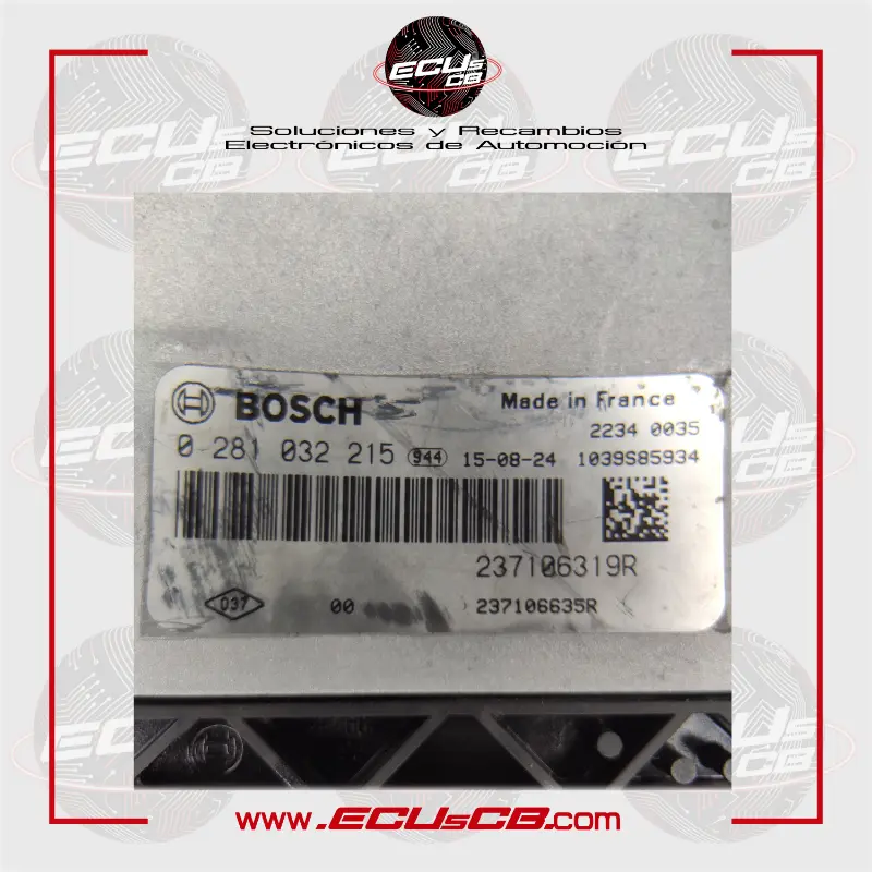 ECU BOSCH Dacia EDC17C84-3.2 / EDC 17C84-3.2 / 0281032215 | 0281 032 215 | 0 281 032 215 / 237106319R | 237106319 R | 237106635R | 237106635 R ECU BOSCH Dacia EDC17C84-3.2 / EDC 17C84-3.2 / 0281032215 | 0281 032 215 | 0 281 032 215 / 237106319R | 237106319 R | 237106635R | 237106635 R - Imagen 2