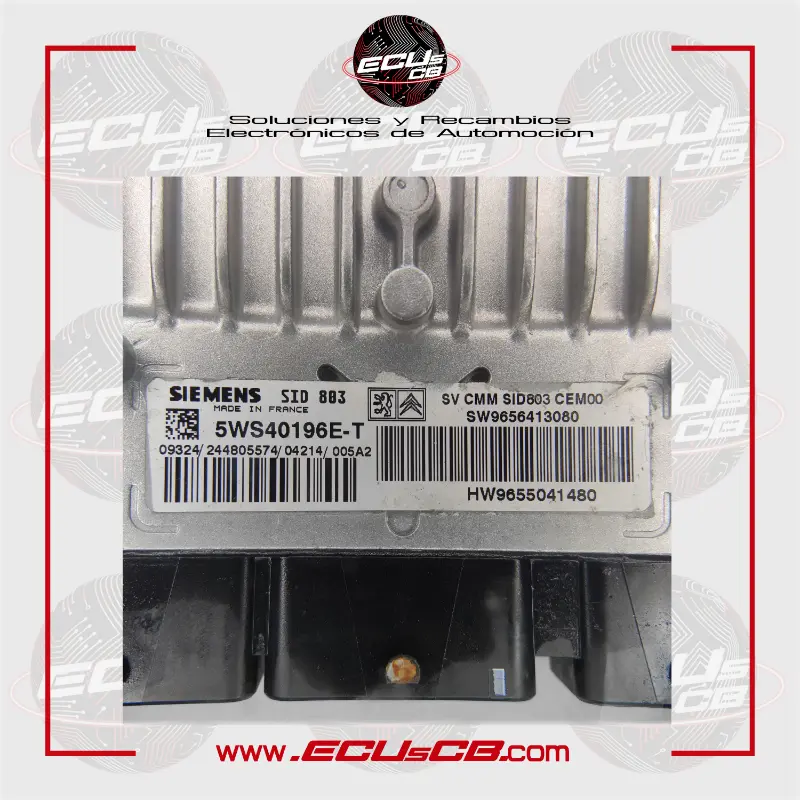 ECU Siemens Citroen y Peugeot SID803 / SID 803 / 5WS40196E-T | 5WS40196E.T | 5WS40196E T | 5WS40196ET / HW9655041480 | HW 9655041480 | HW96 550 414 80 | HW 96 550 414 80 | 9655041480 | 96 550 414 80 ECU Siemens Citroen y Peugeot SID803 / SID 803 / 5WS40196E-T | 5WS40196E.T | 5WS40196E T | 5WS40196ET / HW9655041480 | HW 9655041480 | HW96 550 414 80 | HW 96 550 414 80 | 9655041480 | 96 550 414 80 - Imagen 2