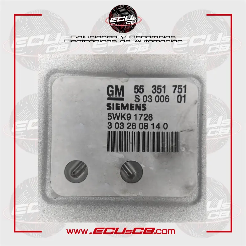 ECU Siemens Opel SIMTEC71 / SIMTEC 71 / 5WK91726 | 5WK9 1726 / 55351751 | 55 351 751 | S0300601 | S 03 006 01 | ECU Siemens Opel SIMTEC71 / SIMTEC 71 / 5WK91726 | 5WK9 1726 / 55351751 | 55 351 751 | S0300601 | S 03 006 01 | - Imagen 2