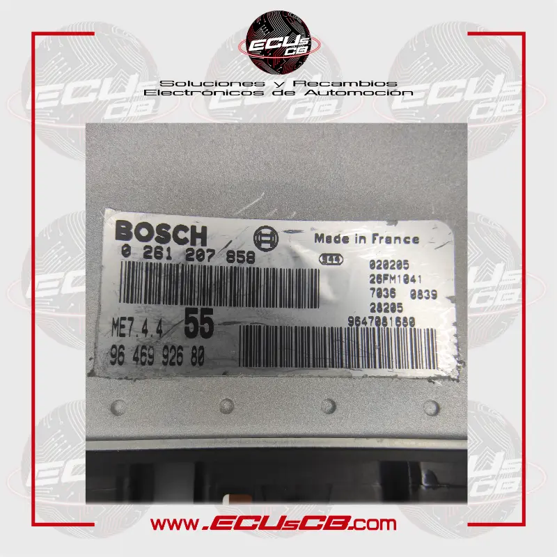 ECU BOSCH Citroen y Peugeot ME7.4.4 / ME 7.4.4 / 0261207858 | 0261 207 858 | 0 261 207 858 / 9646992680 | 96 469 926 80 ECU BOSCH Citroen y Peugeot ME7.4.4 / ME 7.4.4 / 0261207858 | 0261 207 858 | 0 261 207 858 / 9646992680 | 96 469 926 80 - Imagen 2