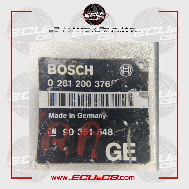 ECU BOSCH Opel M1.5.1 / M 1.5.1 / 0261200376 | 0261 200 376 | 0 261 200 376 / 90351648 | 90 351 648 ECU BOSCH Opel M1.5.1 / M 1.5.1 / 0261200376 | 0261 200 376 | 0 261 200 376 / 90351648 | 90 351 648 - Imagen 2
