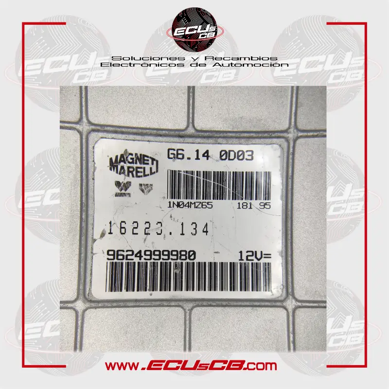 ECU Magneti Marelli Citroen y Peugeot G6.140D03 / 16223.134 | 16223 134 | 16223134 | 16223-134 / 9624999980 | 96 249 999 80 ECU Magneti Marelli Citroen y Peugeot G6.140D03 / 16223.134 | 16223 134 | 16223134 | 16223-134 / 9624999980 | 96 249 999 80 - Imagen 2