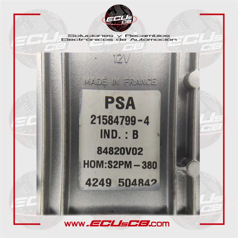 ECU Sagem Citroen y Peugeot S2PM-380 / 21584799-4 | 21584799.4 | 21584799 4 | 215847994 / 9654528280 | 96 545 282 80 | 9642222380 | 96 422 223 80 ECU Sagem Citroen y Peugeot S2PM-380 / 21584799-4 | 21584799.4 | 21584799 4 | 215847994 / 9654528280 | 96 545 282 80 | 9642222380 | 96 422 223 80 - Imagen 2