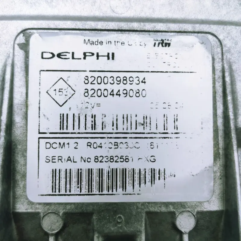 ECU Delphi Renault DCM1.2 / DCM 1.2 / R0410B030C | R 0410B030 C | R0410B030 C | R 0410B030C / 8200398934 | 82 003 989 34 | 8200449080 | 82 004 490 80 ECU Delphi Renault DCM1.2 / DCM 1.2 / R0410B030C | R 0410B030 C | R0410B030 C | R 0410B030C / 8200398934 | 82 003 989 34 | 8200449080 | 82 004 490 80 - Imagen 2