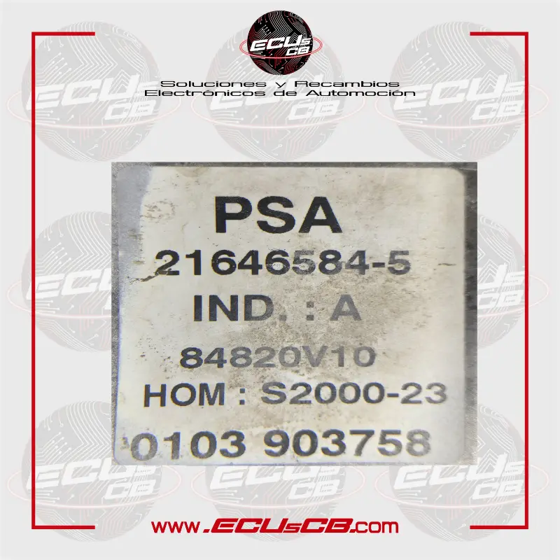 ECU Valeo Citroen y Peugeot S2000-23 / 21646584-5 | 21646584 5 | 21646584.5 | 216465845 / 9645211580 | 96 452 115 80 | 9644625680 | 96 446 256 80 ECU Valeo Citroen y Peugeot S2000-23 / 21646584-5 | 21646584 5 | 21646584.5 | 216465845 / 9645211580 | 96 452 115 80 | 9644625680 | 96 446 256 80 - Imagen 2
