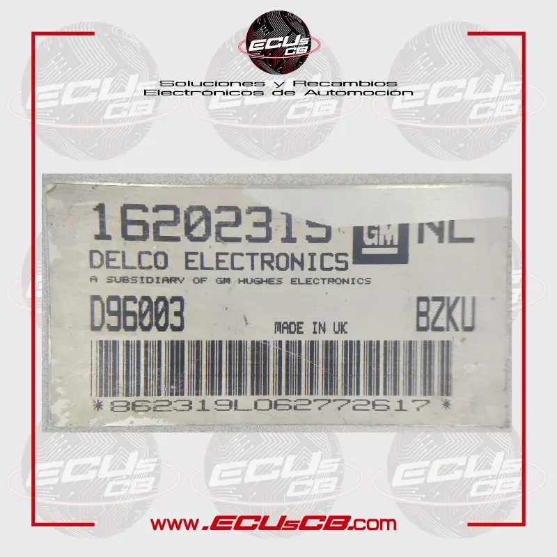 ECU Delco Opel DELCO / D96003BZKU | D96003 BZKU | D 96003 BZKU / 16-202-319NL | 16 202 319NL | 16202319 | 16 202 319 ECU Delco Opel DELCO / D96003BZKU | D96003 BZKU | D 96003 BZKU / 16-202-319NL | 16 202 319NL | 16202319 | 16 202 319 - Imagen 2