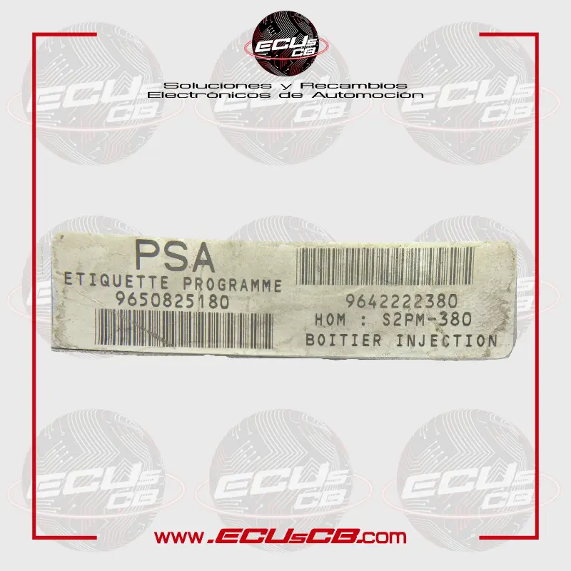 ECU Sagem Citroen y Peugeot S2PM-380 / 21584228-3 | 21584228 3 / 9650825180/9642222380 | 96 508 251 80 | 96 422 223 80 ECU Sagem Citroen y Peugeot S2PM-380 / 21584228-3 | 21584228 3 / 9650825180/9642222380 | 96 508 251 80 | 96 422 223 80 - Imagen 2