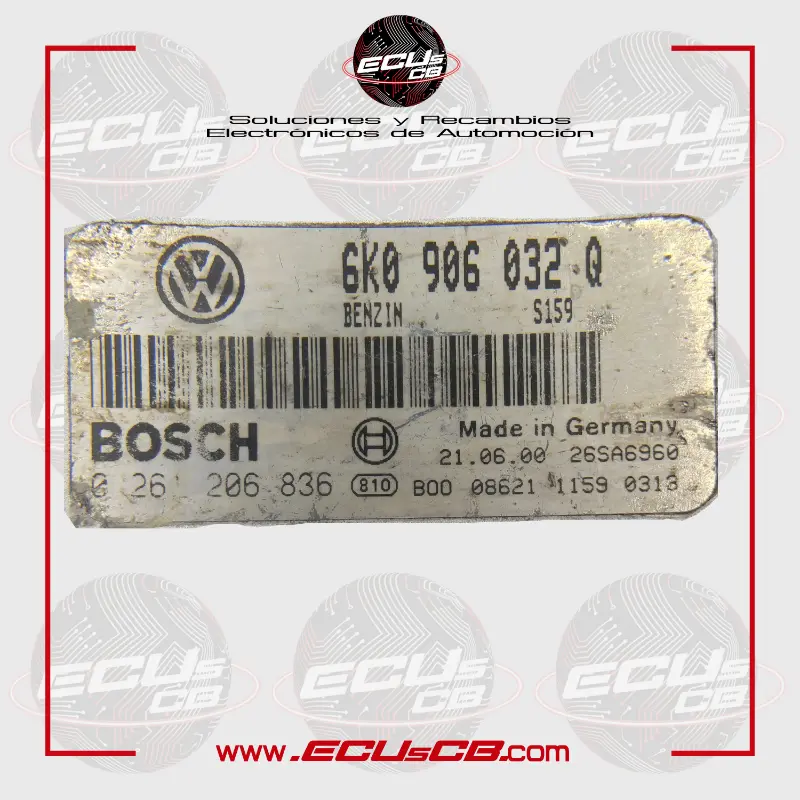 ECU BOSCH Seat ME7.5.10 / ME 7.5.10 / 0261206836 | 0261 206 836 | 0 261 206 836 / 6K0906032Q | 6K0906032 Q | 6K0 906 032Q | 6K0 906 032 Q | ECU BOSCH Seat ME7.5.10 / ME 7.5.10 / 0261206836 | 0261 206 836 | 0 261 206 836 / 6K0906032Q | 6K0906032 Q | 6K0 906 032Q | 6K0 906 032 Q | - Imagen 2