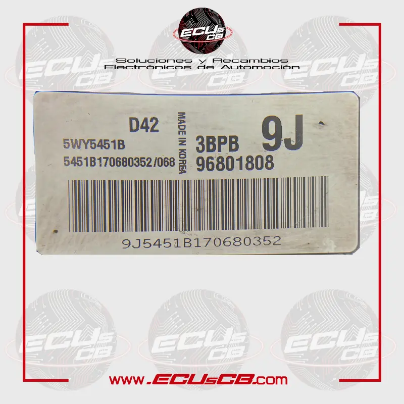 ECU Sagem RF7J / 275800-6409 / 9644625680 Citroen y Peugeot - / 275800 6409 | 275800.6409 | 2758006409 / 96 446 256 80 ECU Sagem RF7J / 275800-6409 / 9644625680 Citroen y Peugeot - / 275800 6409 | 275800.6409 | 2758006409 / 96 446 256 80 - Imagen 2