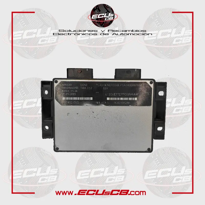 ECU Lucas DCN2 / Ref PSA: 9839587680 / ref PSA:9642398280 Citroen y Peugeot - / 98 395 876 80 / 96 423 982 80 ECU Lucas DCN2 / Ref PSA: 9839587680 / ref PSA:9642398280 Citroen y Peugeot - / 98 395 876 80 / 96 423 982 80