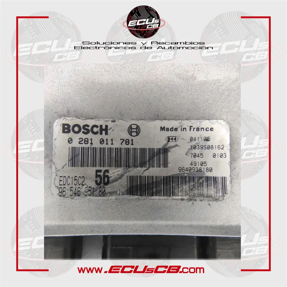 ECU BOSCH Citroen y Peugeot EDC15C2-10.1 / EDC 15C2-10.1 / 0281011781 | 0281 011 781 | 0 281 011 781 / 9654695180 | 96 546 951 80 ECU BOSCH Citroen y Peugeot EDC15C2-10.1 / EDC 15C2-10.1 / 0281011781 | 0281 011 781 | 0 281 011 781 / 9654695180 | 96 546 951 80 - Imagen 2