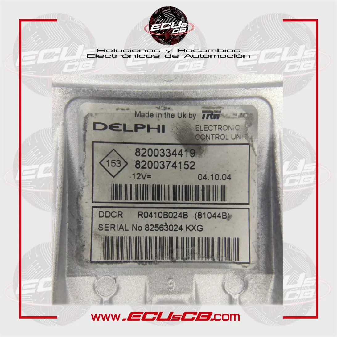 ECU Delphi Renault DDCR / R0410B024B | R 0410B024 B | R0410B024 B | R 0410B024B | R0410B024 | 0410B024B | 0410B024 / 8200334419 | 8200 334 419 | 8200374152 | 8200 374 152 ECU Delphi Renault DDCR / R0410B024B | R 0410B024 B | R0410B024 B | R 0410B024B | R0410B024 | 0410B024B | 0410B024 / 8200334419 | 8200 334 419 | 8200374152 | 8200 374 152 - Imagen 2