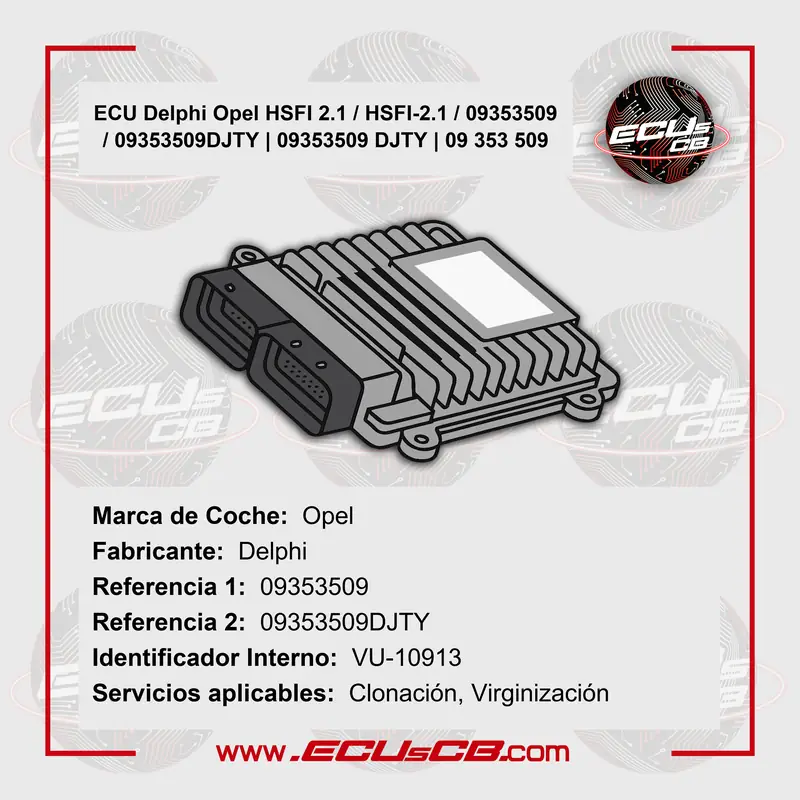 ECU Delphi Opel HSFI 2.1 / HSFI-2.1 / 09353509 / 09353509DJTY | 09353509 DJTY | 09 353 509 ECU Delphi Opel HSFI 2.1 / HSFI-2.1 / 09353509 / 09353509DJTY | 09353509 DJTY | 09 353 509_1B