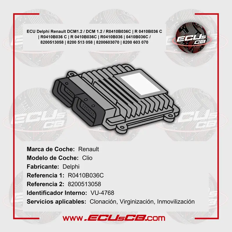 ECU Delphi Renault DCM1.2 / DCM 1.2 / R0410B036C | R 0410B036 C | R0410B036 C | R 0410B036C | R0410B036 | 0410B036C / 8200513058 | 8200 513 058 | 8200603070 | 8200 603 070 ECU Delphi Renault DCM1.2 / DCM 1.2 / R0410B036C | R 0410B036 C | R0410B036 C | R 0410B036C | R0410B036 | 0410B036C / 8200513058 | 8200 513 058 | 8200603070 | 8200 603 070_1B
