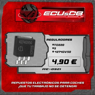 Ficha Técnica Repuesto Electrónico - Regulador TO220 5 4274GV50