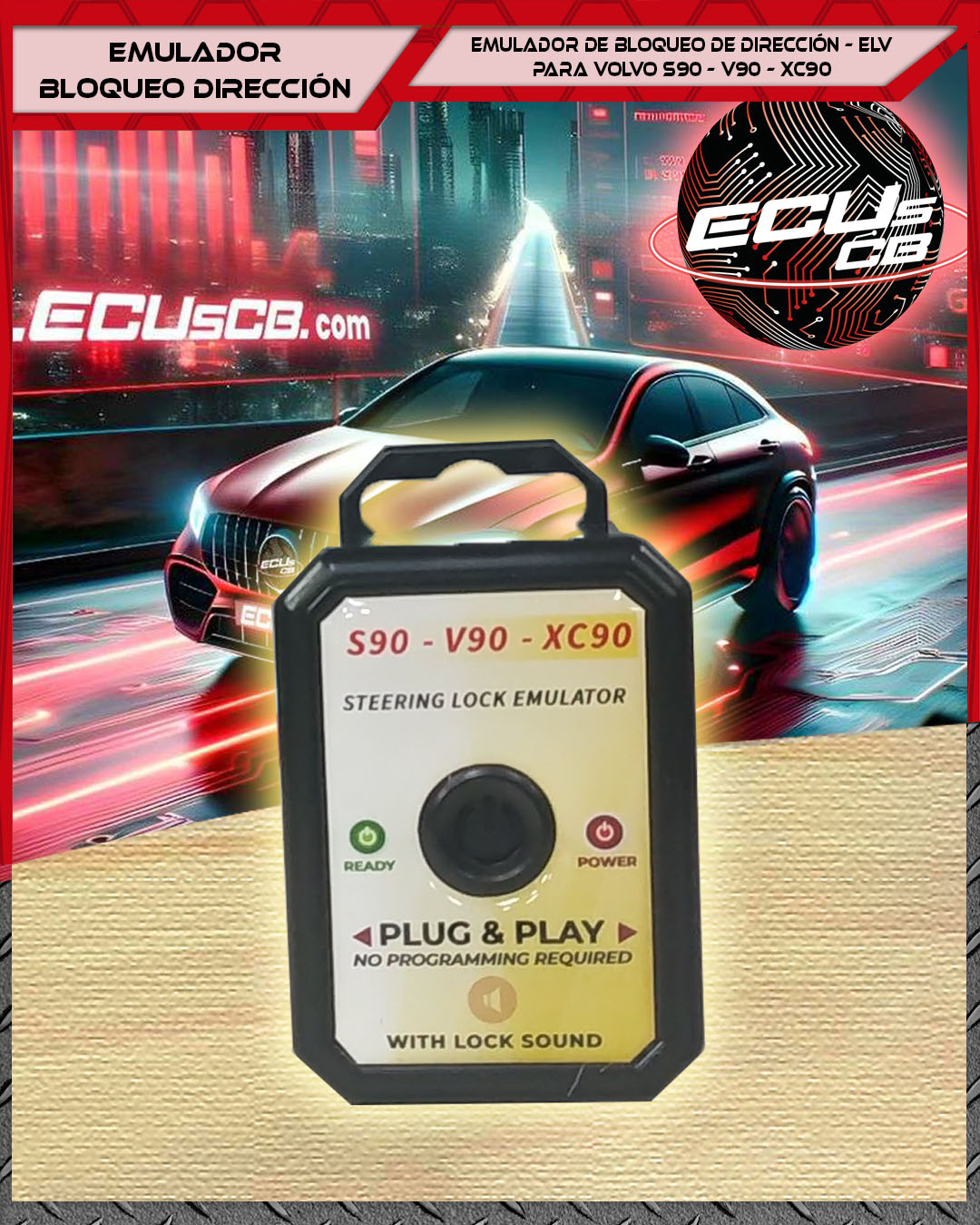 ELV para Volvo S90 – V90 – XC90 - RE-0507 - Portada Verticales